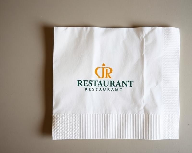 Double Colour Logo printed tissue example